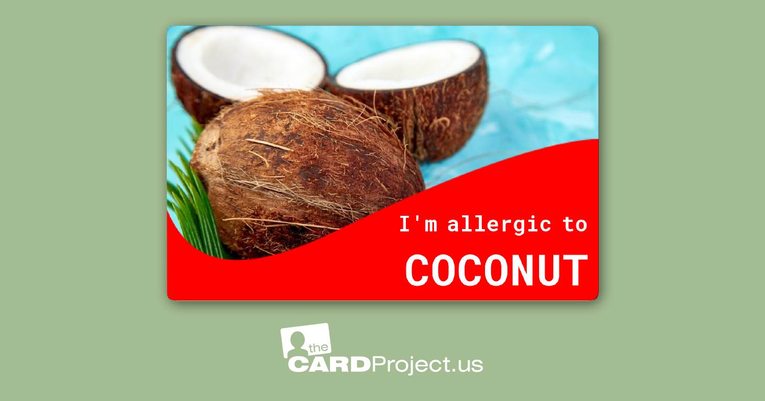 I'm Allergic to Coconut Card by The Card Project US