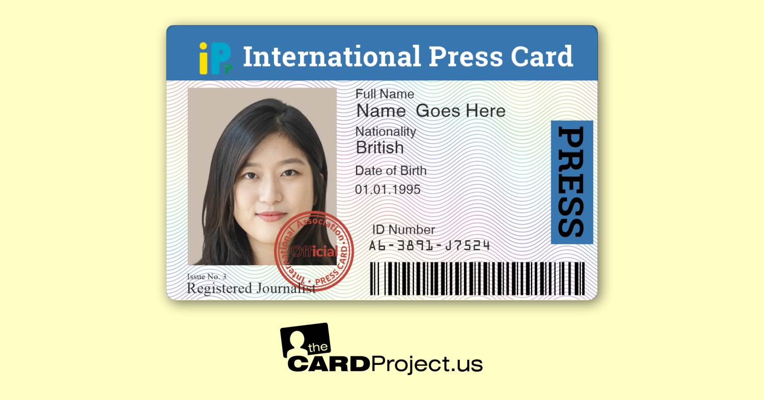 International Press ID Card (FRONT)