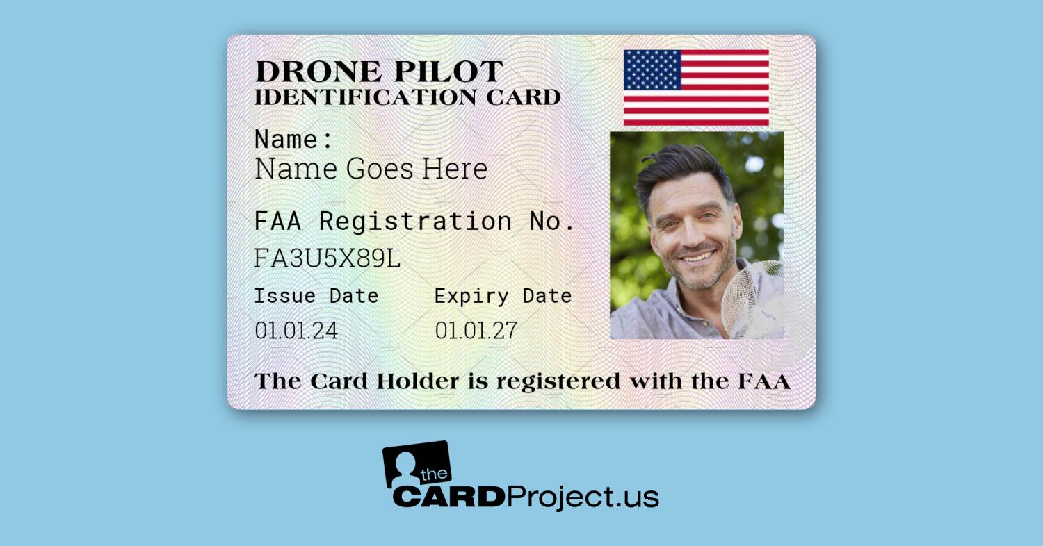 US Drone Pilot ID Card (FRONT)