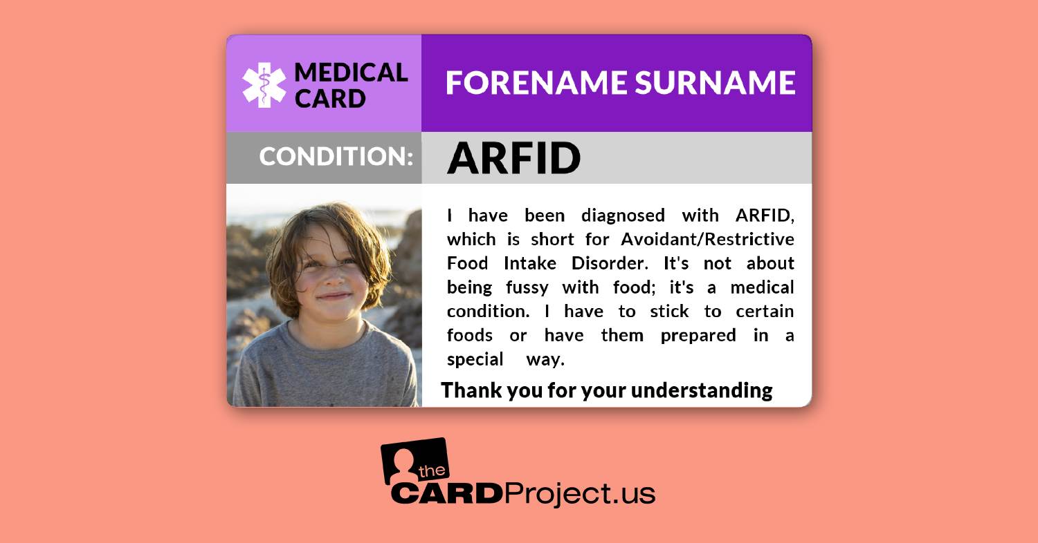 ARFID Medical Cards by The Card Project US