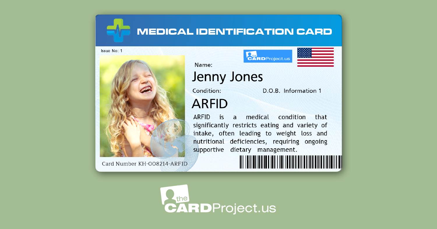 ARFID Medical Cards by The Card Project US