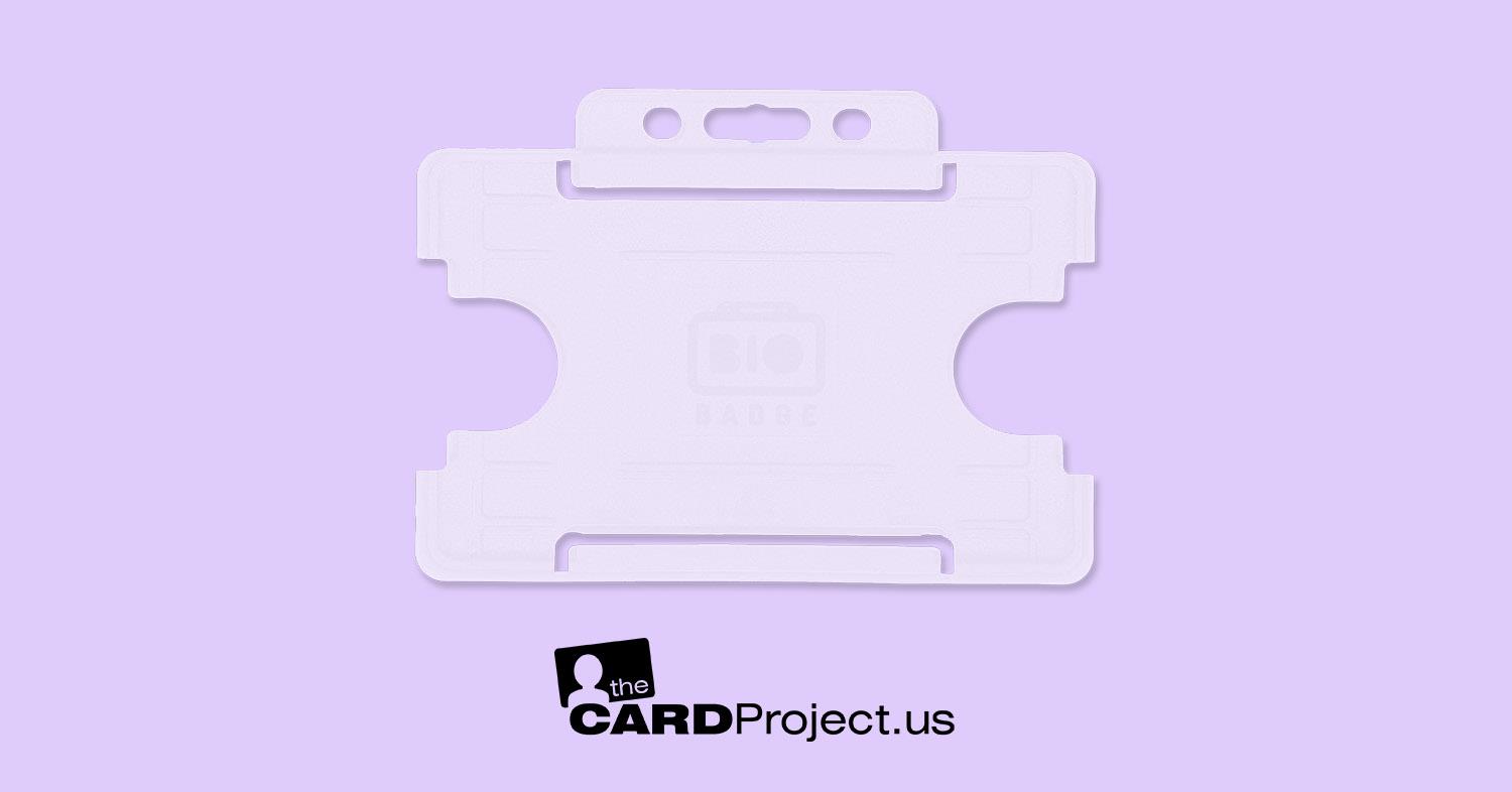 Transparent ID Card Holder, Landscape