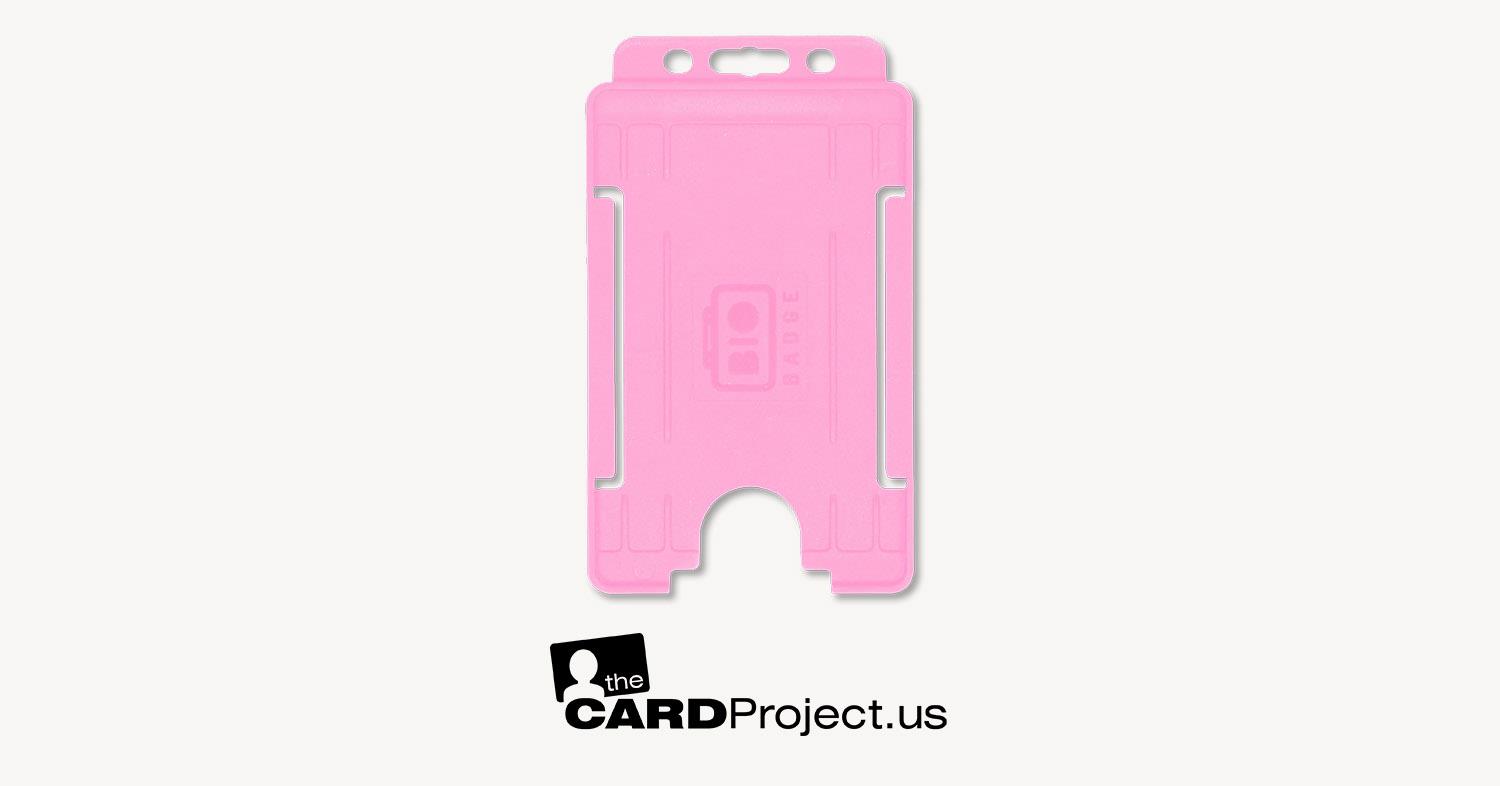 Pink ID Card Holder, Portrait