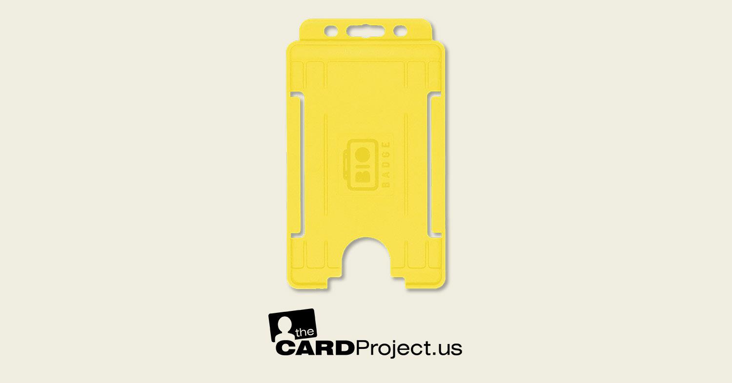 Yellow ID Card Holder, Portrait