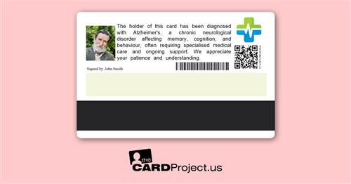 Alzheimer's Premium Medical Card (REAR)