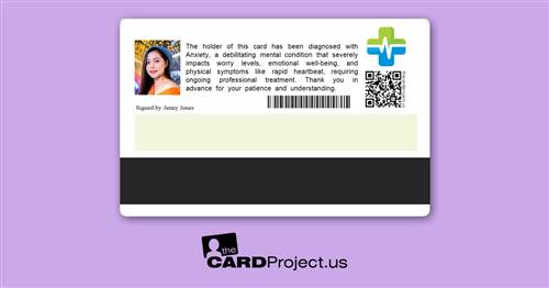 Anxiety Premium Medical Card (REAR)