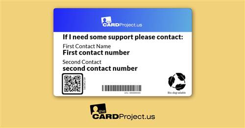 ASD Photo Medical Card (REAR)