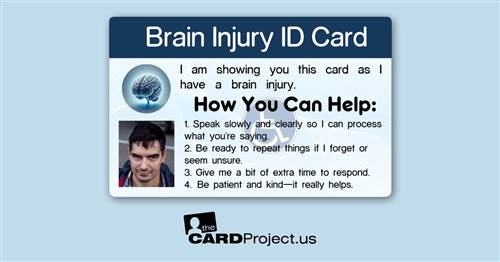 Brain Injury Assistance ID Card