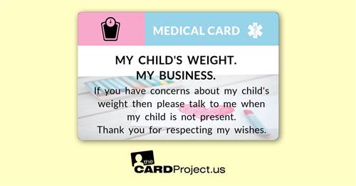 My Child's Weight, My Business