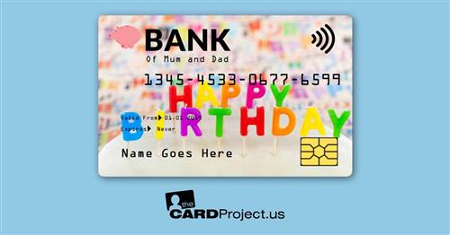 Happy Birthday Toy Credit Card