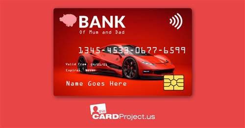 Racing Car Toy Credit Card