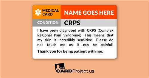 CRPS Medical Card (FRONT)