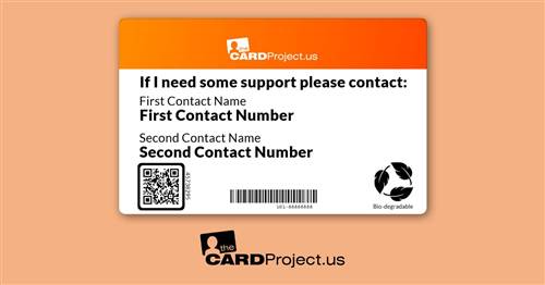 CRPS Medical Card (REAR)