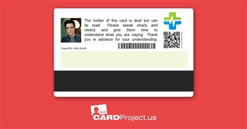 Lip Reading Premium Medical Card (REAR)