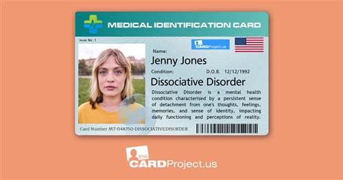 Premium Dissociative Disorder Medical Card