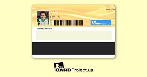 Double Photo ID Card Design 5 (REAR)