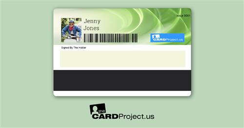 Double Photo ID Card Design 6 (REAR)