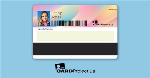 Double Photo ID Card Design 7 (REAR)