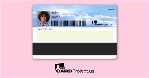 Double Photo ID Card Design 8 (REAR)