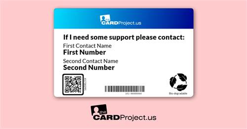 Hearing Impaired Medical Card (REAR)