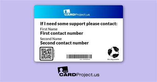 Hearing Impaired Photo Medical Card (REAR)