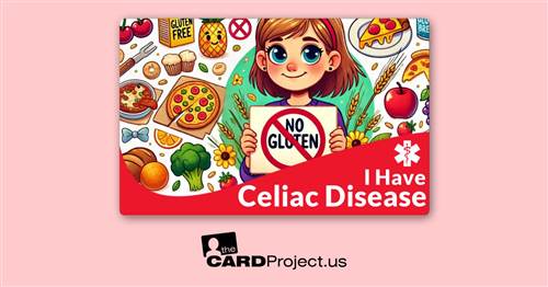 I Have Celiac Disease Kids Card 2