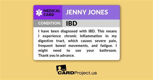 IBD Medical Card (FRONT)