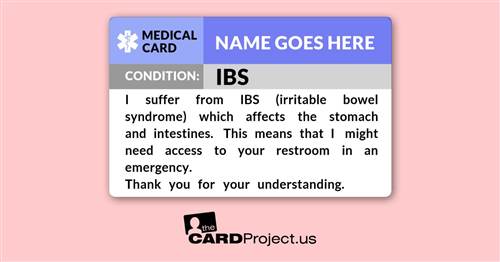 IBS Medical ID Card (FRONT)