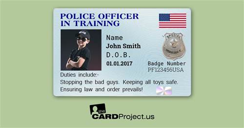 Police Officer In Training ID Card