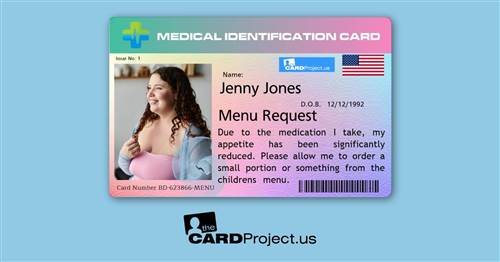 Menu Request Medication Premium Card