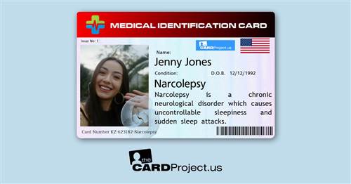 Narcolepsy Premium Medical Card