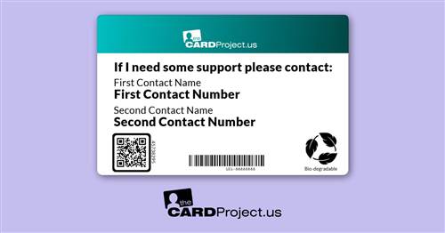 Panic Disorder Medical Card (REAR)