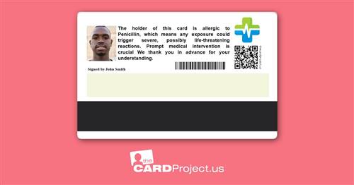 Penicillin Premium Medical Card (REAR)