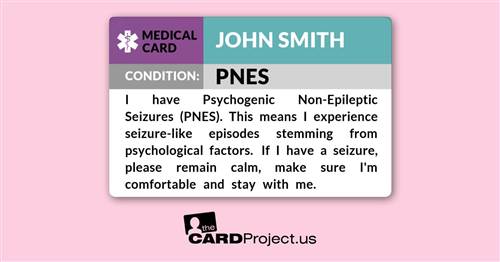 PNES Medical Photo ID Card (FRONT)