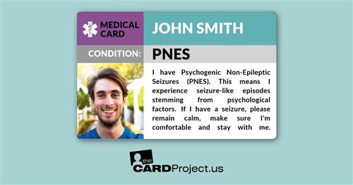 PNES Photo Medical ID Card (FRONT)