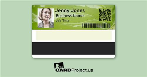 Employee ID Card Double Design 6 (REAR)