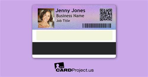 Employee ID Card Double Design 7 (REAR)