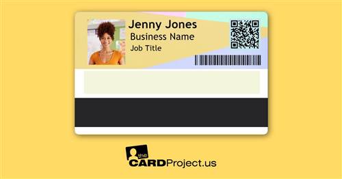Employee ID Card Double Design 9 (REAR)