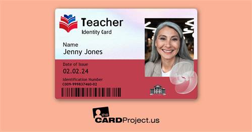 Teacher Photo ID Card (FRONT)